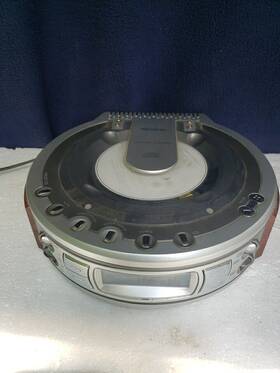 Mx4107 Memorex Cd Am/fm Clock Radio Shelf Stereo W. No Speakers Tested