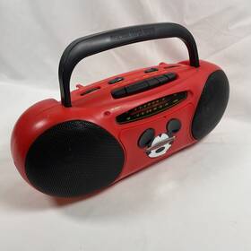 Mu-462 Mickey Unlimited Vtg Disney Mouse Cassette Tape Player Am/fm Radio Boombox Red