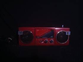 20008 Mini Vtg Westminster Model Fs Red Boombox 13 Inch Parts Only Hong Kong