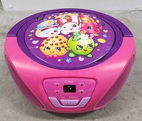 Cr1-0103 Moose Shopkins Portable Cd Stereo Boombox With Am/fm Radio