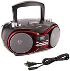 Mp3-cd N-a Supersonic Red Portable Audio System Player Aux 639131005044