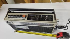 Rq-444s National Panasonic 1970s Portable Am/fm Radio Cassette Deck And Cord Works
