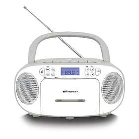 Naxa Epb-3003-white Emerson Portable Cd/cassette Boombox With Am/fm Radio White