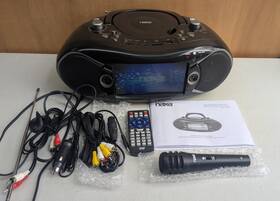 Ndl-287m Naxa Electronics 7-inch Lcd Screen Bluetooth Dvd Boombox And Tv Mic