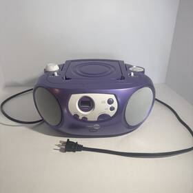 Np501-bp Nextplay Model Boombox Am/fm Radio Cd Player Purple Rare Tested/working