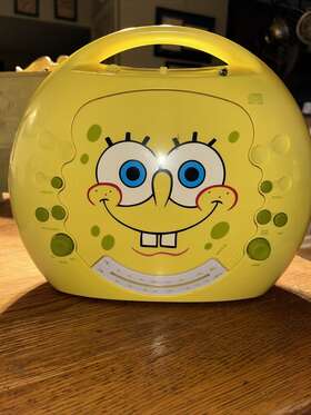 Sb225 Nickelodeon Spongebob Cd/am/fm/radio 2004 Vintage Works