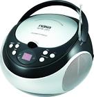 Npb-251bk Naxa Electronics Portable Cd Player With Stereo Radio 767887448041