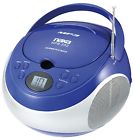 Npb-252blue Naxa Portable Cd Player Boombox Radio Blue New