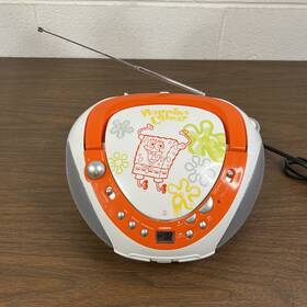 Ntbb208-swb Npower Spongebob Portable Cd Player Boombox Am/fm Radio Hoppin Clams Nickelodeon