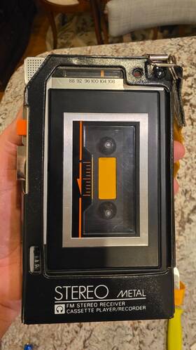 Tps-321 Nuvox Vintage Fm Stereo Rec Cassette Walkman Recorder Rare Works