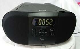 100008719 Onn. Portable Cd Player Boombox Black Tested Works