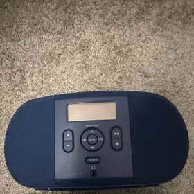 Aaines10013463 Onn. Cd Boombox Navy Am/fm Headphone Jack 3.5mm Input