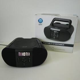 Ond19aaa02rs Onn Model Portable Cd Player Fm Radio-w/box Cord-tested/works