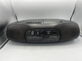 Cd-3320 Optimus Boombox Cd/cassette Recorder Player Cassette And Radio Work