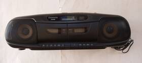 Rx-dt401 Panasonic Dt401 Boombox Am Fm Radio Cd Dual Cassette Tested Vintage