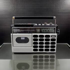 Rq-844as Panasonic Working Vintage Am/fm Cassette Boombox Video