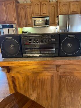 Rx-cx42 Panasonic Vintage Radio Cassette Player Boombox Detachable Speakers