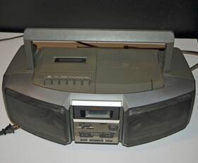 Rx-d85 Panasonic Boombox Cd Tape Cassette Am/fm Tested-works Corded/battery