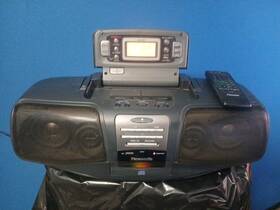 Rx-dt07 Panasonic Cobra Boombox Portable Stereo Cd Tape Tuner System