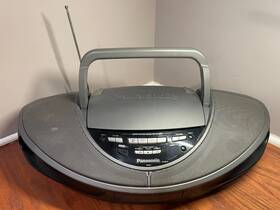Rx-dt707-disc Panasonic Boom Box Player-dual Cassette Player 1999- See Details