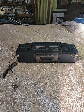 Rx-fw39l Panasonic Retro Boombox - Double Deck Auto-reverse Xbs Works 80s