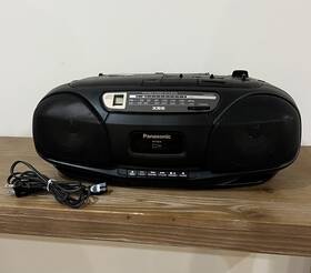 Rx-s10 Panasonic Portable Radio Cd Cassette Stereo System Works