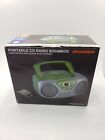 Pecursrcd243mgr Sylvania New Portable Player Stereo Boombox Green