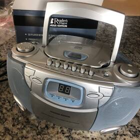 Hck-370 Pegasus Edition Readers Digest Boombox Cd Stereo Radio Cassette Recorder Original Box