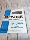 Ph-d700 Fisher Vtg Stereo Operating