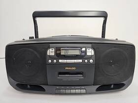 2cdk Philco Am/fm Radio Dual Compact Disk Cassette Stereo Boombox Tested Working