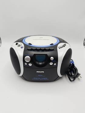 Az3143 Philips Boombox Cd Radio Cassette Recorder Tested Fully Functional