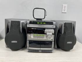 Fw510c Philips Magnavox Mini Hifi Cassette Cd System With Speakers See Description