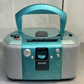Az1109 Philips Magnavox Am/fm Stereo Radio Cd Player Cassette Player/recorder Boombox Rea