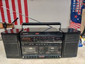 Ck-w700 Pioneer & Sony Vintage Stereo Boombox Dual Cassette Player Parts/ Repair Rare