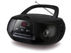 Prcd600b-bk Borne Portable Bluetooth Cd Boombox With Radio 691768001097