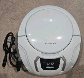 B00ijsbhn4 Proscan Sylvania Elite Portable Cd Boombox With Am/fm Radio White