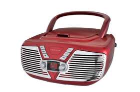 Prcd211-red Proscan Retro-style Portable Cd Boom Box With Am/fm Radio Red