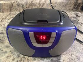 Prcd1025-blue Proscan Prdc1025 Tested Portable Cd Boom Box With Am/fm Radio Good