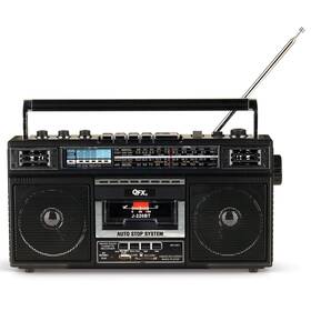 J-220bt Qfx 606540038581 Boombox Mp3 Conversion From Radio To Cassette With 4-band Am Fm Sw