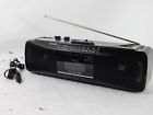 Qt-250 Sharp Stereo Radio Cassette Recorder Boombox Retro Vintage Fully Funct