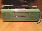Qt-50-gr Sharp Gr Radio Cassette Boombox Green