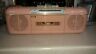 Qt-50l Sharp Vintage Pink Purple Stereo Cassette Recorder Radio No Antenna