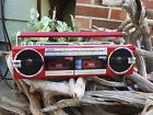 Qt-77 Sharp Vintage Dual Cassette Boombox Pristine Condition