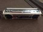 Qt-77zw Sharp Vintage Rare Am Fm Dual Cassette Boombox Tested