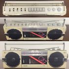Qt-7s Sharp Vintage Portable Stereo Cassette Boombox