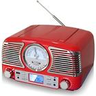 Qt62bt Qt62 Red Techplay Retro Design Compact Stereo Cd With 850001008570