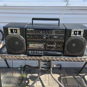 Gx-3619 Quasar Gx-3655 Vintage Boombox Stereo Cassette Radio Tested Working Great Sound