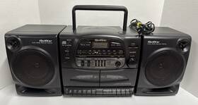 Gxd550 Quasar Vintage Am/fm Radio Cd Dual Cassette Boombox Tested Working Rare
