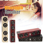 Qxy692938 Meco Loud Quad Speaker Wireless Bluetooth Wooden Fm Stereo Radio