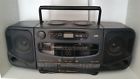 Rc-qw350 Jvc Dual Cassette Tape Cd Radio Boom Box Ghetto Blaster